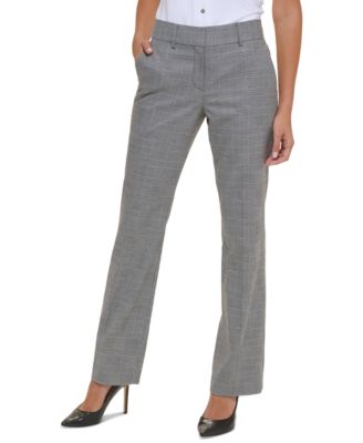 Tommy Hilfiger - Women's Plaid Sutton Straight-Leg Trousers