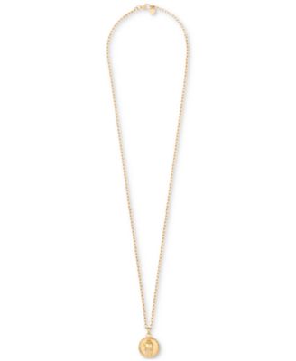 Philipp Plein - Gold-Tone IP Stainless Steel 3D $kull Cable Chain 29-1/2" Pendant Necklace