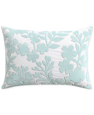 Charter Club - Damask Designs Velvet Appliqu&eacute; Decorative Pillow, 14" x 20", Created for Macy's