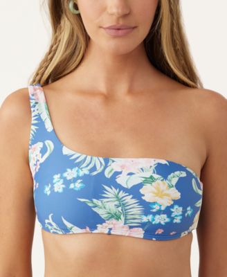 O'Neill - Juniors' Tulum Tropical Monterey One-Shoulder Bikini Top