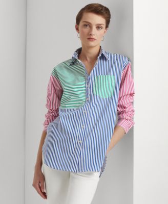 Lauren Ralph Lauren - Women's Striped Cotton Broadcloth Shirt