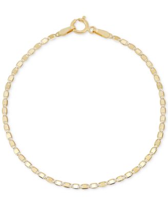 Macy's Brand - Children's Polished Valentino Link Bracelet in 14k Gold