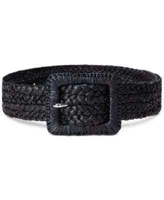Lauren Ralph Lauren - Women's Raffia Wide Covered-Buckle Belt