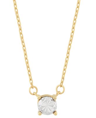 Macy's Brand - Illusion Two-Tone 17" Pendant Necklace in 10k Gold