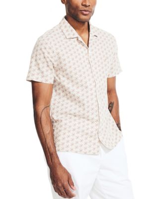 Nautica - Men's Floral Medallion-Print Short-Sleeve Shirt