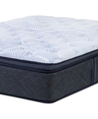 Serta - Perfect Sleeper Blue Lagoon Night 14" Plush Pillow Top Mattress Set-King
