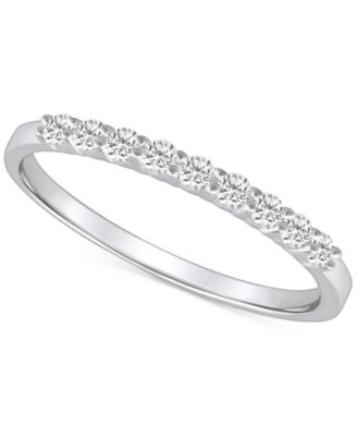 Macy's Brand - Diamond Narrow Polished Wedding Band (1/4 ct. t.w.) in 14k Gold