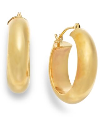 Macy's Brand - Wide Hoop Earrings in 10k Gold