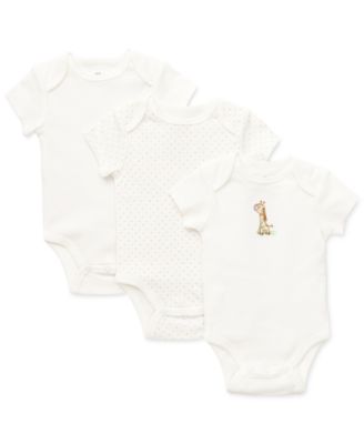 Little Me - Babies' 3-Pack Giraffe Bodysuit Set