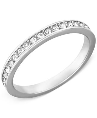 Swarovski - Rare Rhodium-Plated Clear Crystal Ring