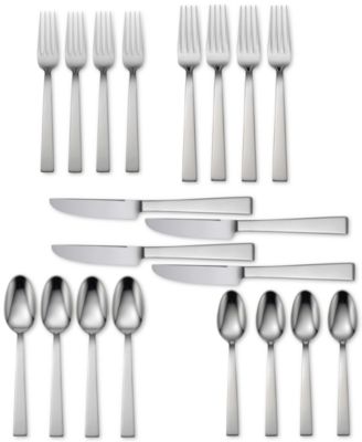 Oneida - 18/10 Stainless Steel 20-Pc. Aero Flatware Set