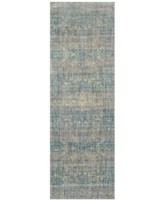 Spring Valley Home - Anastasia AF-10 Light Blue/Mist 2'7" x 12' Runner Rug