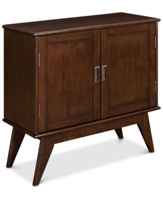 Simpli Home - Kentler Low Storage Cabinet, Direct Ship
