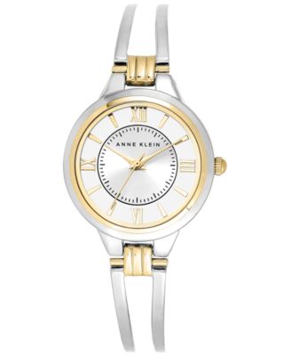 Anne Klein - Watch, Women's Two-Tone Bangle Bracelet 29mm AK-1441SVTT