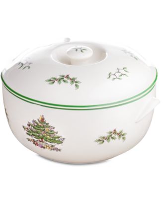 Spode - Serveware, Christmas Tree Covered Deep Dish