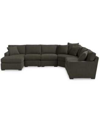 Furniture - Radley 6-Piece Fabric Modular Sectional Sofa