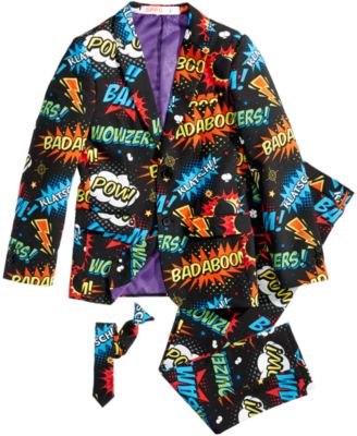 OppoSuits - Little Boys 3-Pc. Badaboom Suit & Tie Set