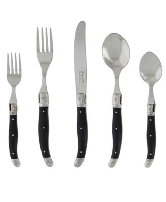 French Home - Laguiole 20-Piece French Blue Flatware Set, Service for 4