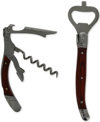 French Home - Laguiole 2-Pc. Bar Opener Set with Pakkawood Handles