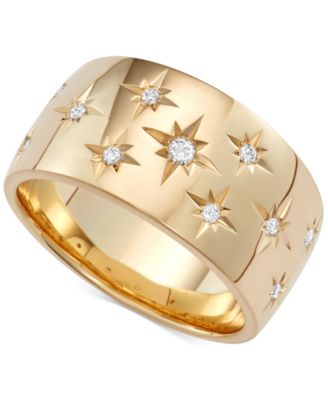 Marchesa - Diamond Star Band (1/6 ct. t.w.) in 18k White Gold, Gold or Rose Gold