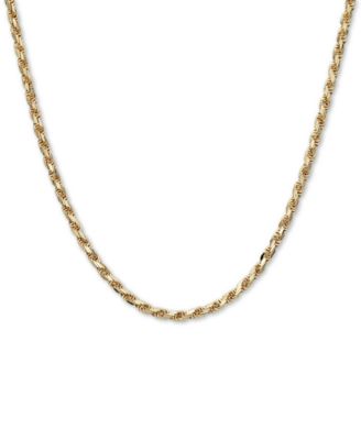 Italian Gold - Rope 22" Chain Necklace in 14k Gold