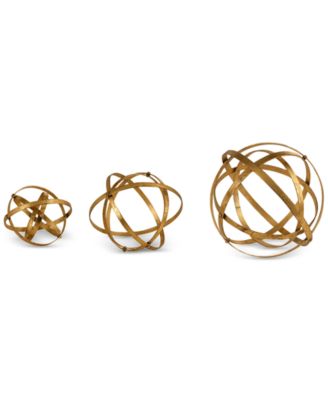 Uttermost - Stetson Gold Spheres, Set of 3