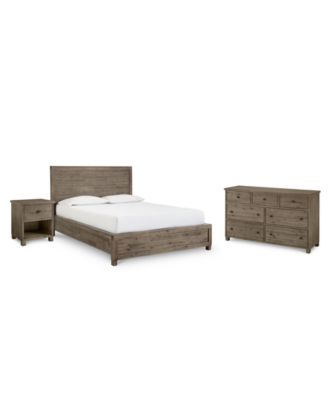 Furniture - Canyon Bedroom , 3 Piece Bedroom Set (California King Bed, Dresser and Nightstand)