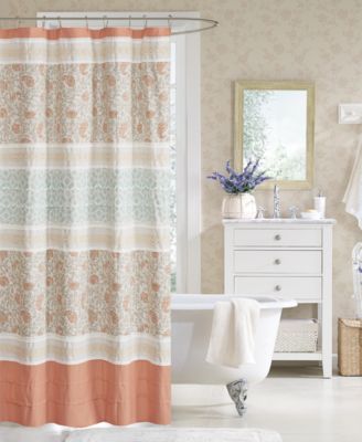 Madison Park - Dawn 72" x 72" Cotton Shower Curtain