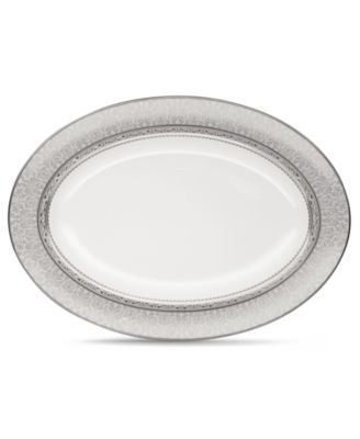 Noritake - Odessa Platinum Oval Platter 14"