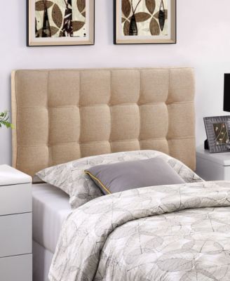 Modway - Tarah Queen Fabric Platform Bed with Squared Tapered Legs in Azure