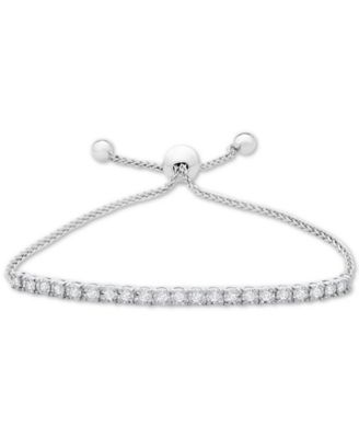 Macy's Brand - Diamond Bolo Bracelet (1 ct. t.w.) in Sterling Silver