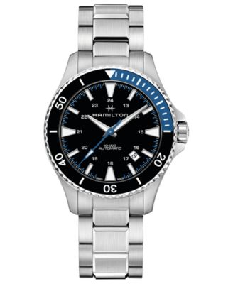 Hamilton - Men's Swiss Automatic Khaki Navy Scuba Stainless Steel Bracelet Watch 40mm