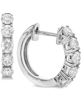 Macy's Brand - Diamond Hoop Earrings (1 ct. t.w.) in 14k White Gold