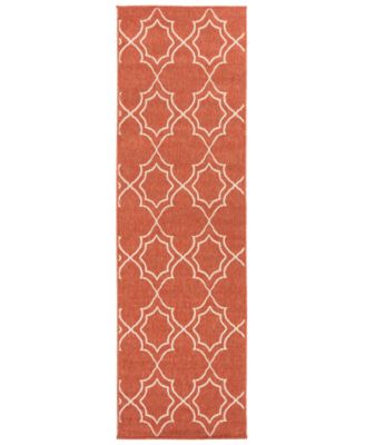 Surya - Alfresco ALF-9591 Rust 2'3" x 11'9" Runner Area Rug