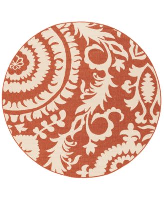 Surya - Alfresco ALF-9613 Rust 7'3" Round Area Rug