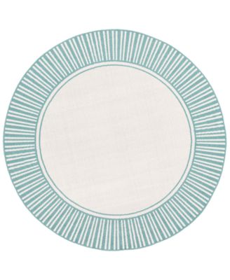 Surya - Alfresco ALF-9680 Teal 5'3" Round Area Rug