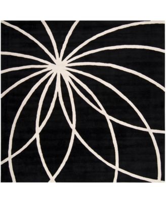 Surya - Forum FM-7072 Black 8' Square Area Rug