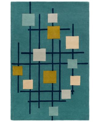 Surya - Forum FM-7201 Teal 4' x 6' Area Rug
