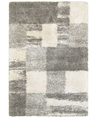 Oriental Weavers - Henderson Shag 5502H Ivory/Gray 3'10" x 5'5" Area Rug