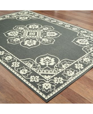 Oriental Weavers - Marina 7764 7'10" Indoor/Outdoor Round Area Rug