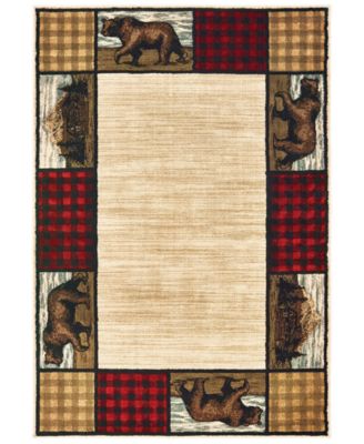 Oriental Weavers - Woodlands 9603C Ivory/Multi 1'10" x 7'6" Runner Area Rug