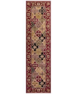 Kas - Cambridge Panel 7325 Red 2'2" x 7'11" Runner Area Rug