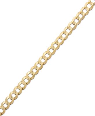 Macy's Brand - Curb Chain 9" Bracelet in 14k Gold
