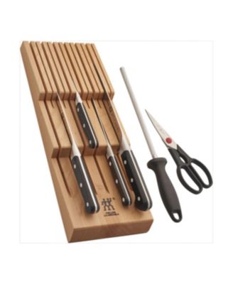 Zwilling - J.A. Henckels Pro 7-Pc. Cutlery Set with in-drawer knife tray