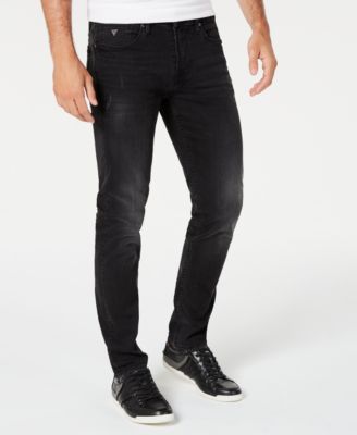 GUESS - Men's Slim-Fit Black Jeans