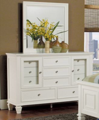 Macy's Brand - Sandy Beach 11-Drawer Dresser White