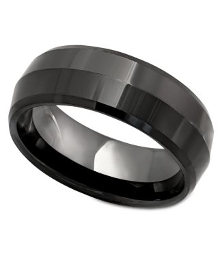 Macy's Brand - Men's Black Ceramic Ring