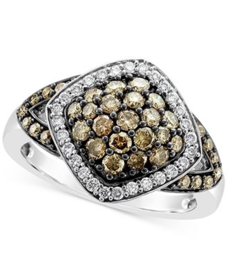 Le Vian - Chocolate Diamond (3/4 ct. t.w.) & Vanilla Diamond&reg; (1/5 ct. t.w.) Ring in 14k White Gold