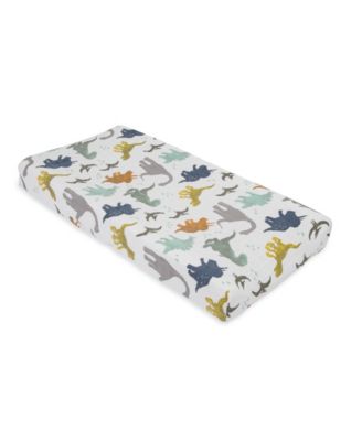 Little Unicorn - Dino Friends Cotton Muslin Changing Pad Cover