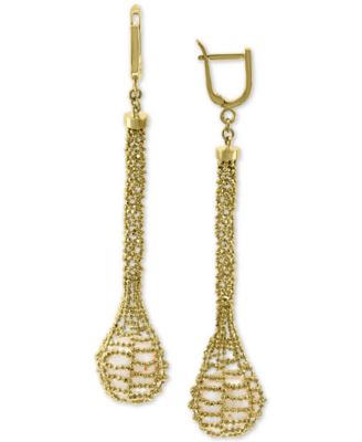 EFFY Collection - Cultured Freshwater Pearl (12mm) Cage Drop Earrings in 18k Gold-Plated Sterling Silver